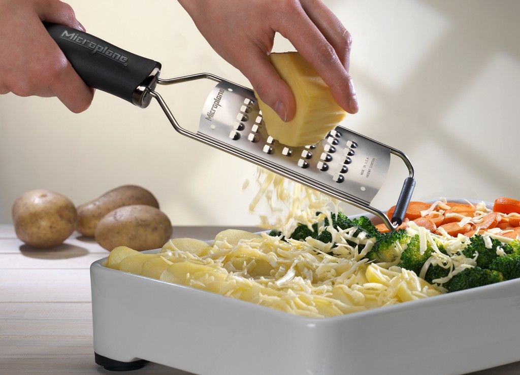 Microplane Gourmet Küchenreiben-Set  extra grob + Fingerschutz